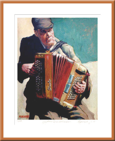 Irish Art - Galway Street Musician 