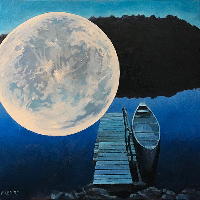 Blue Moon on Echo Lake