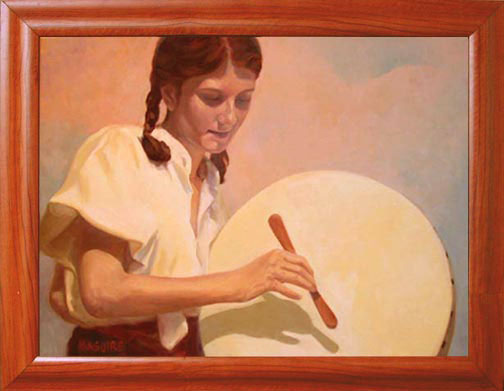Irish Musicians - The Bodhran Player