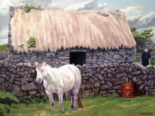 innishmaan pony connemara pony painting